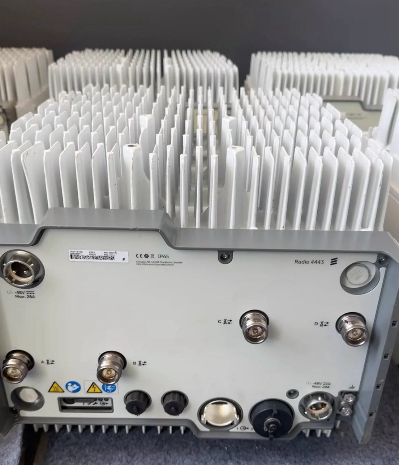 Ericsson 4443 B1 B3 KRC161753/1 dual-band outdoor radio unit for LTE Band 1 and Band 3, high power efficiency and durable design