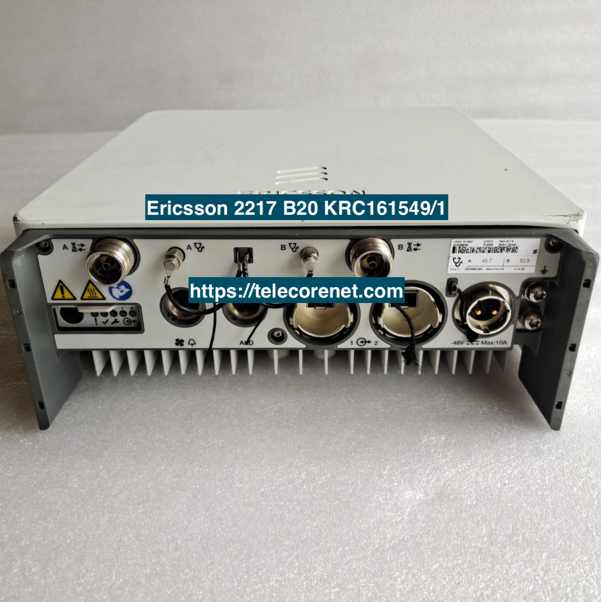 Ericsson 2217 B20 KRC161549/1, original radio unit for LTE/5G base stations, tested quality, fast delivery, bulk purchase support