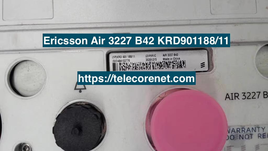 Ericsson AIR 3227 B42 KRD901188/11 5G radio unit with integrated antenna for LTE Band 42, high efficiency and reliability