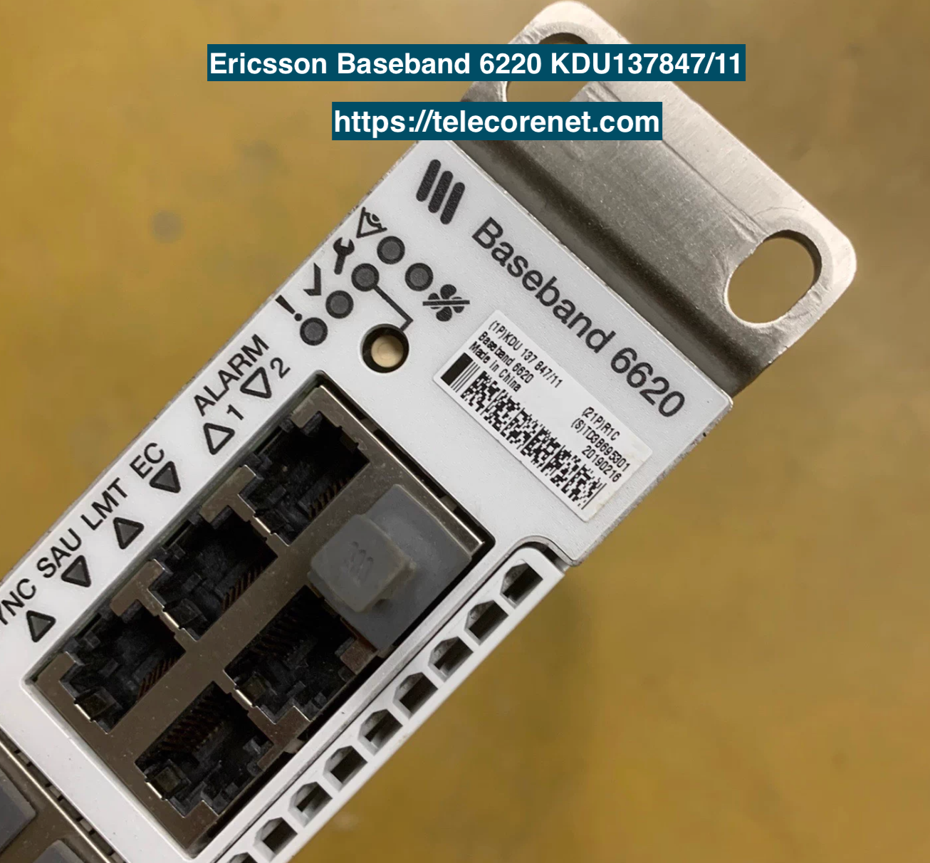 Ericsson Baseband 6220 KDU137847/11, original processing unit for LTE/5G base stations, tested quality, fast delivery, bulk purchase support