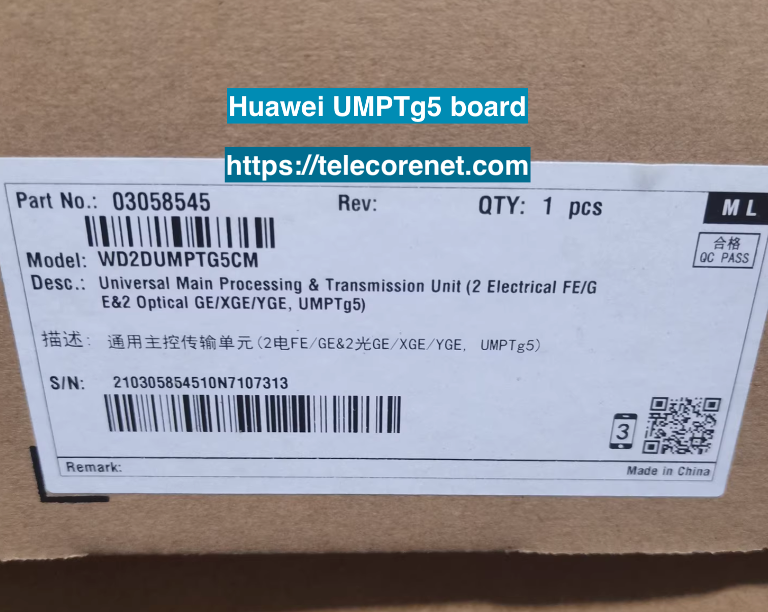 Huawei UMPTg5 Board, original main processing and transmission unit for Huawei 4G/5G wireless base stations, tested quality, fast delivery, bulk orders available
