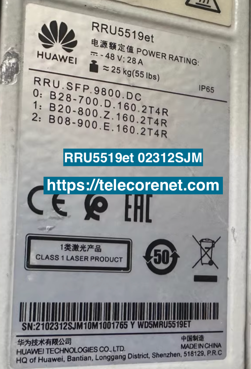 Huawei RRU5519et 02312SJM