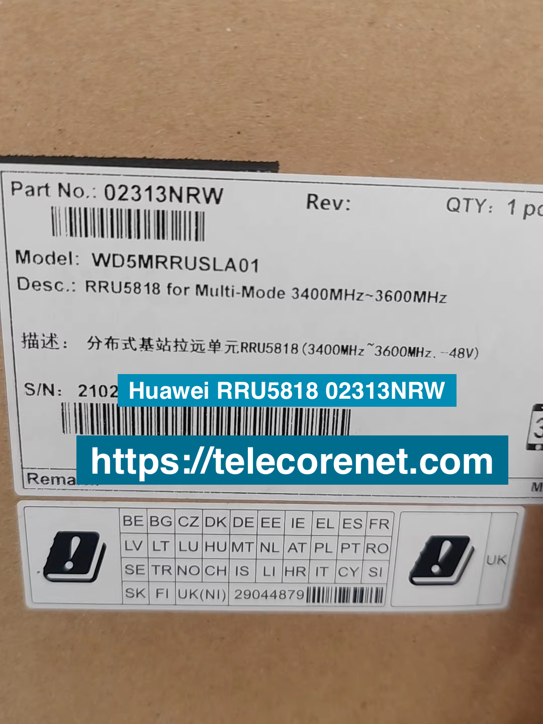 Huawei RRU5818 02313NRW